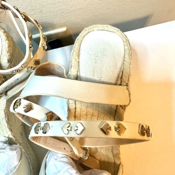 Kate Spade White/Cream/Beige Espadrilles Size 10 - Picture 5 of 13